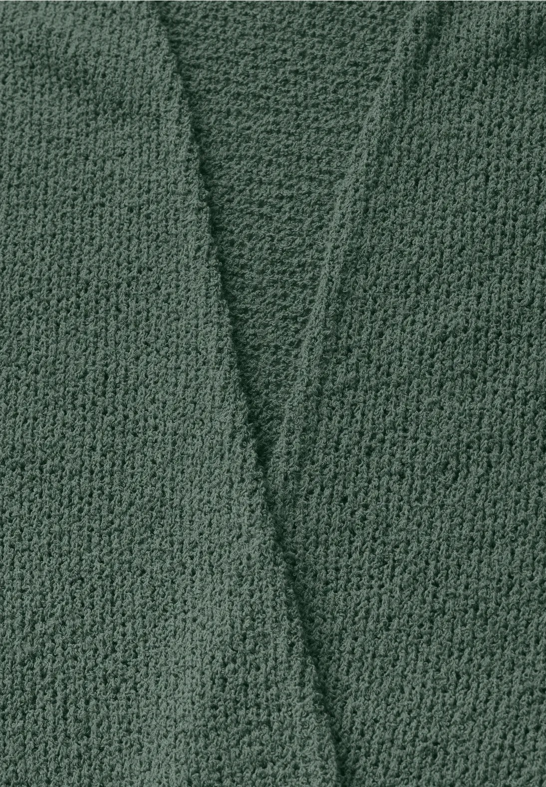 Kofta i stickad look, Garden green