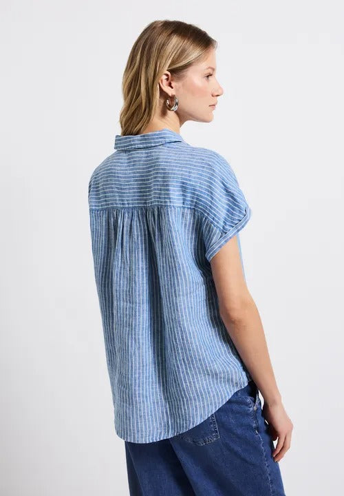 Randig linneblus, serenity blue