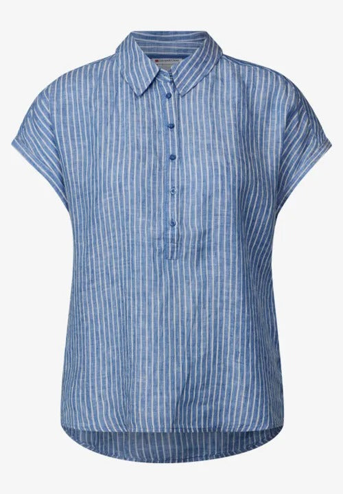 Randig linneblus, serenity blue