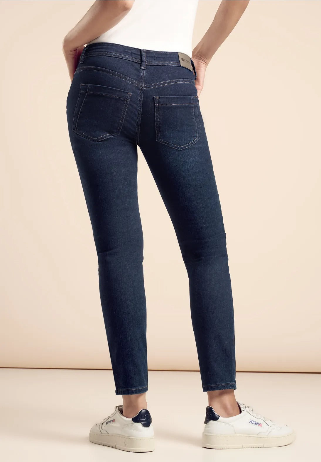 Jeans York Medium waist midja, dark blue
