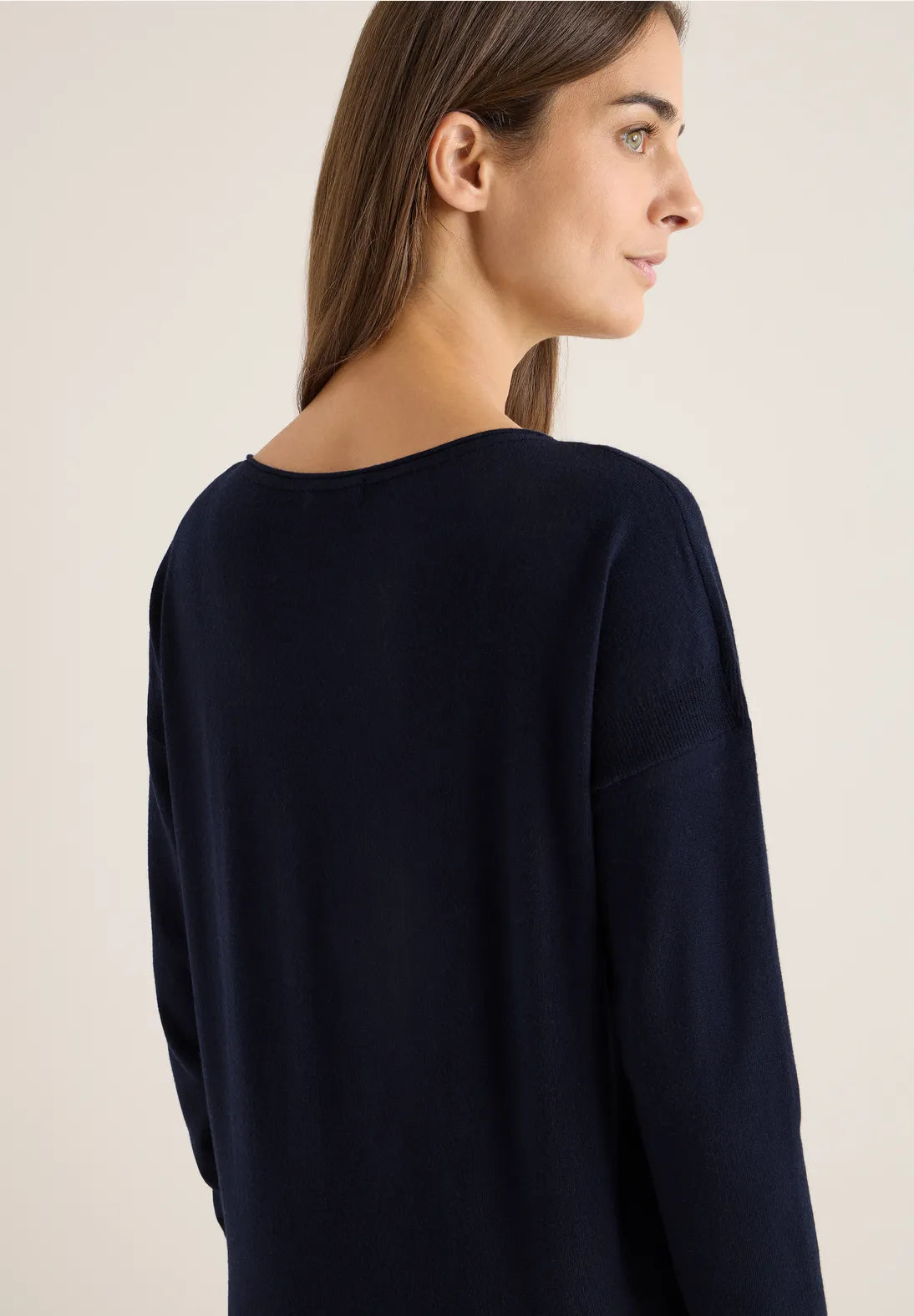 Tröja med strukturdetalj, urban dark blue