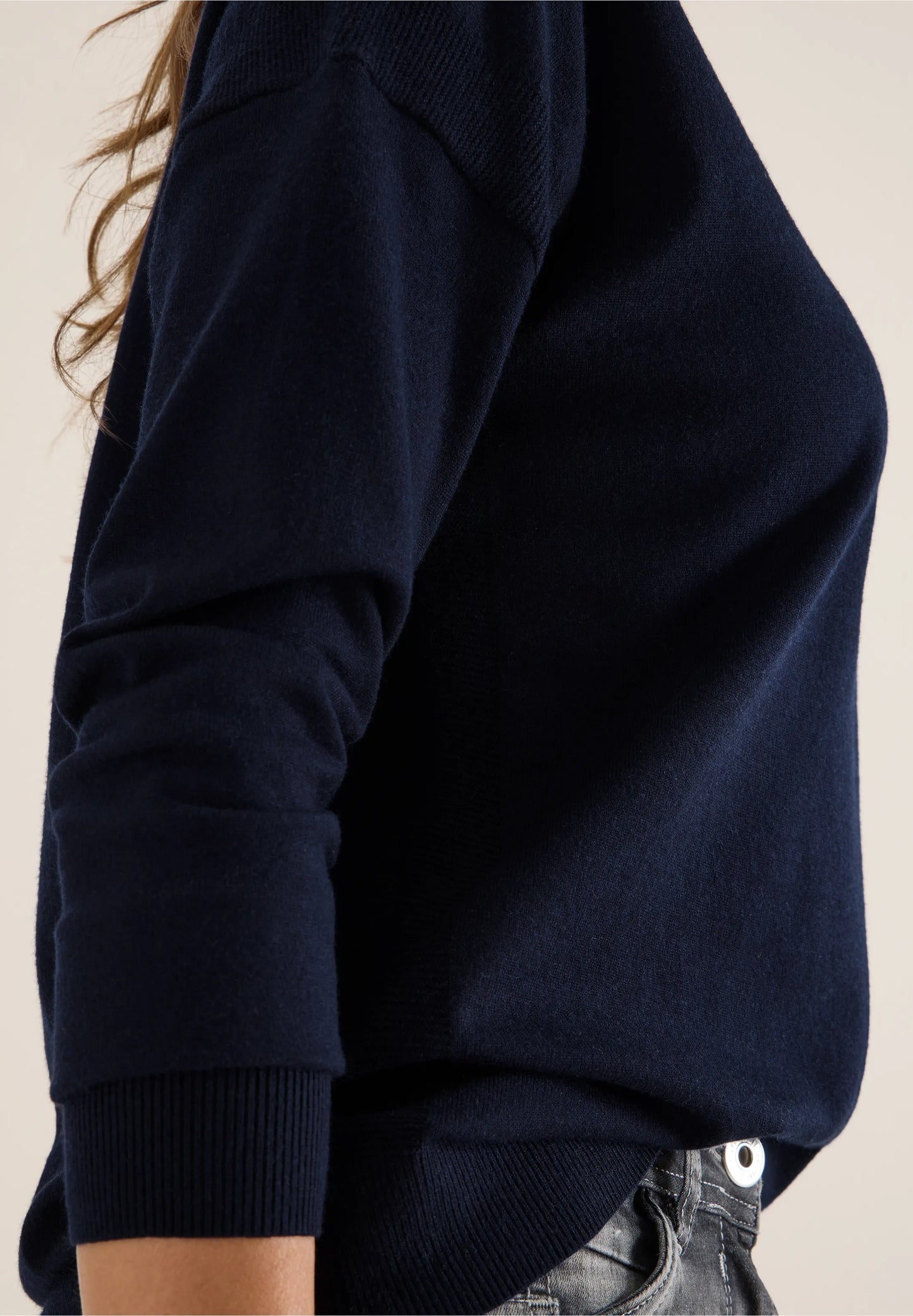 Tröja med strukturdetalj, urban dark blue