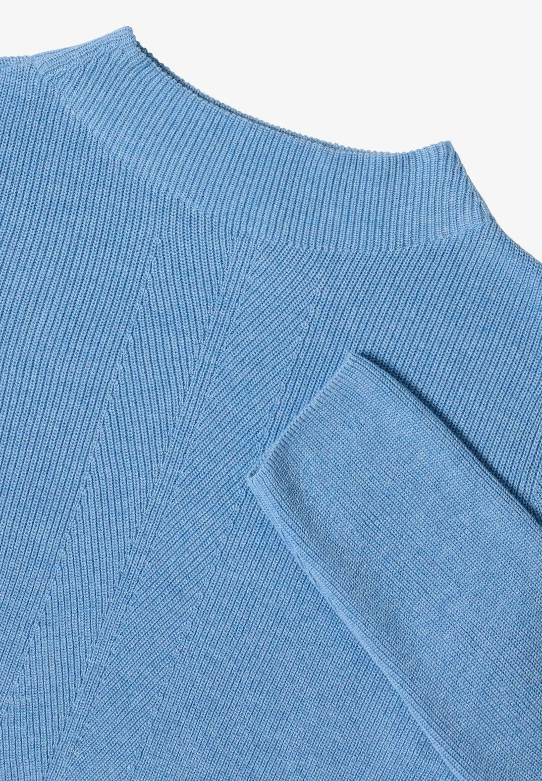Tröja i strukturerad mix, sporty light blue