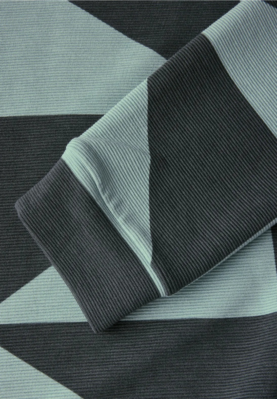 Mönstrad ottoman tröja, khaki