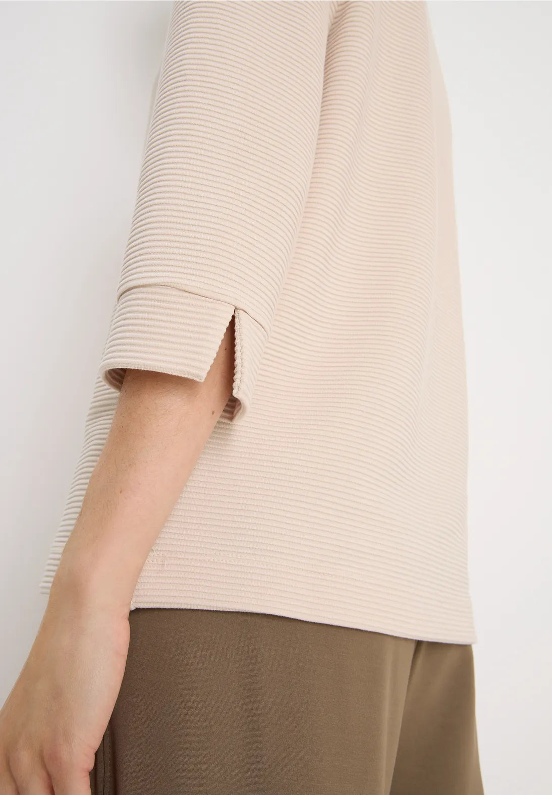 Ottoman tröja, beige lo