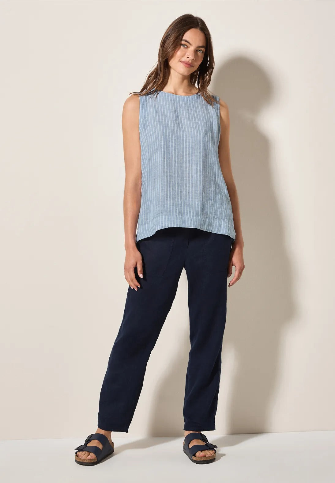 Randig linnetop, Chambray