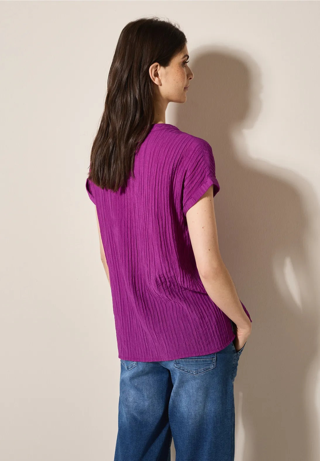 Blus i struktur , pink