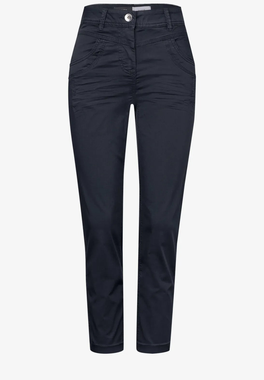 Bomullsbyxa Scarlett modell , casual , 26 längd, blå