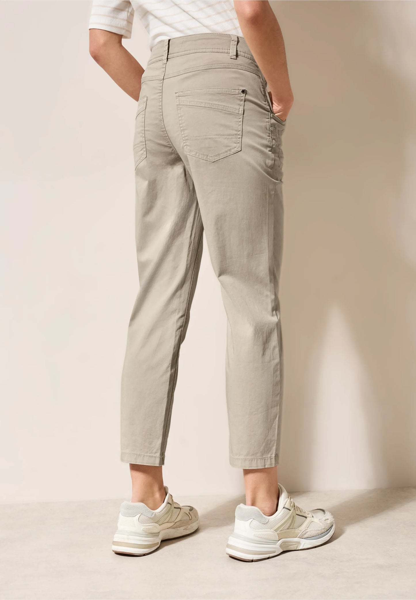 Bomullsbyxa Scarlett modell , casual , 26 längd, beige