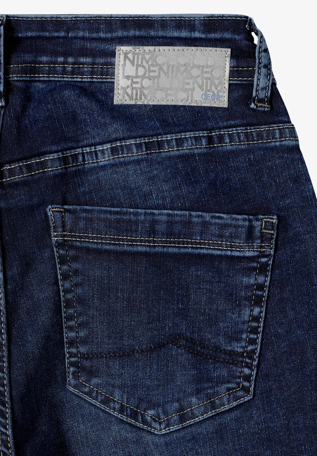 Slim-fit Jeans, modell Toronto hög midja, mellanblå