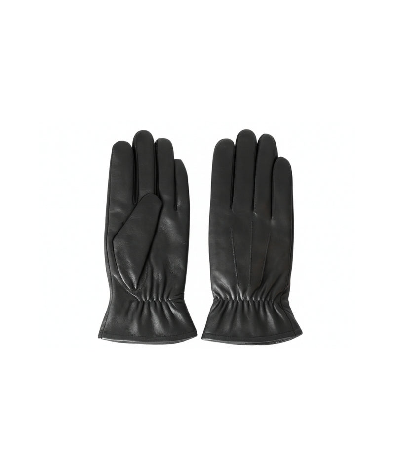 Svarta Skinnhandskar i Äkta Läder , herrmodell