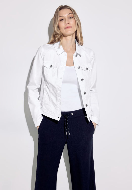 Jeansjacka, vit