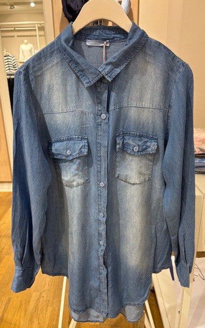 Jeansskjorta i tencel från Caramelle