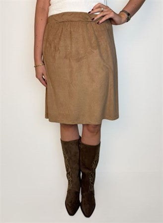 Kjol i mockaimitation från Chica london , mocka och svart