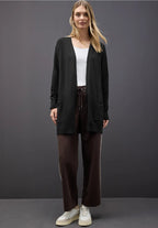 Öppen mysig kofta från Street One, svart