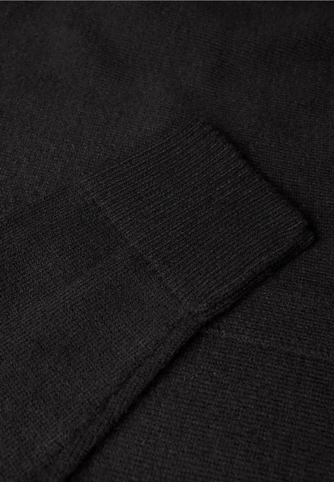 Öppen mysig kofta från Street One, svart