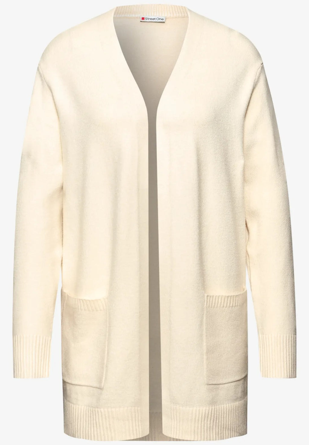 Öppen mysig kofta  från Street One, cremevit