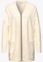 Öppen mysig kofta  från Street One, cremevit