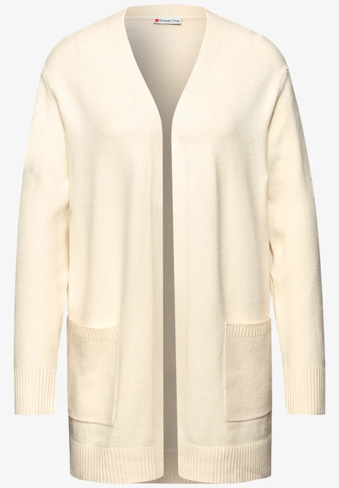 Öppen mysig kofta  från Street One, cremevit