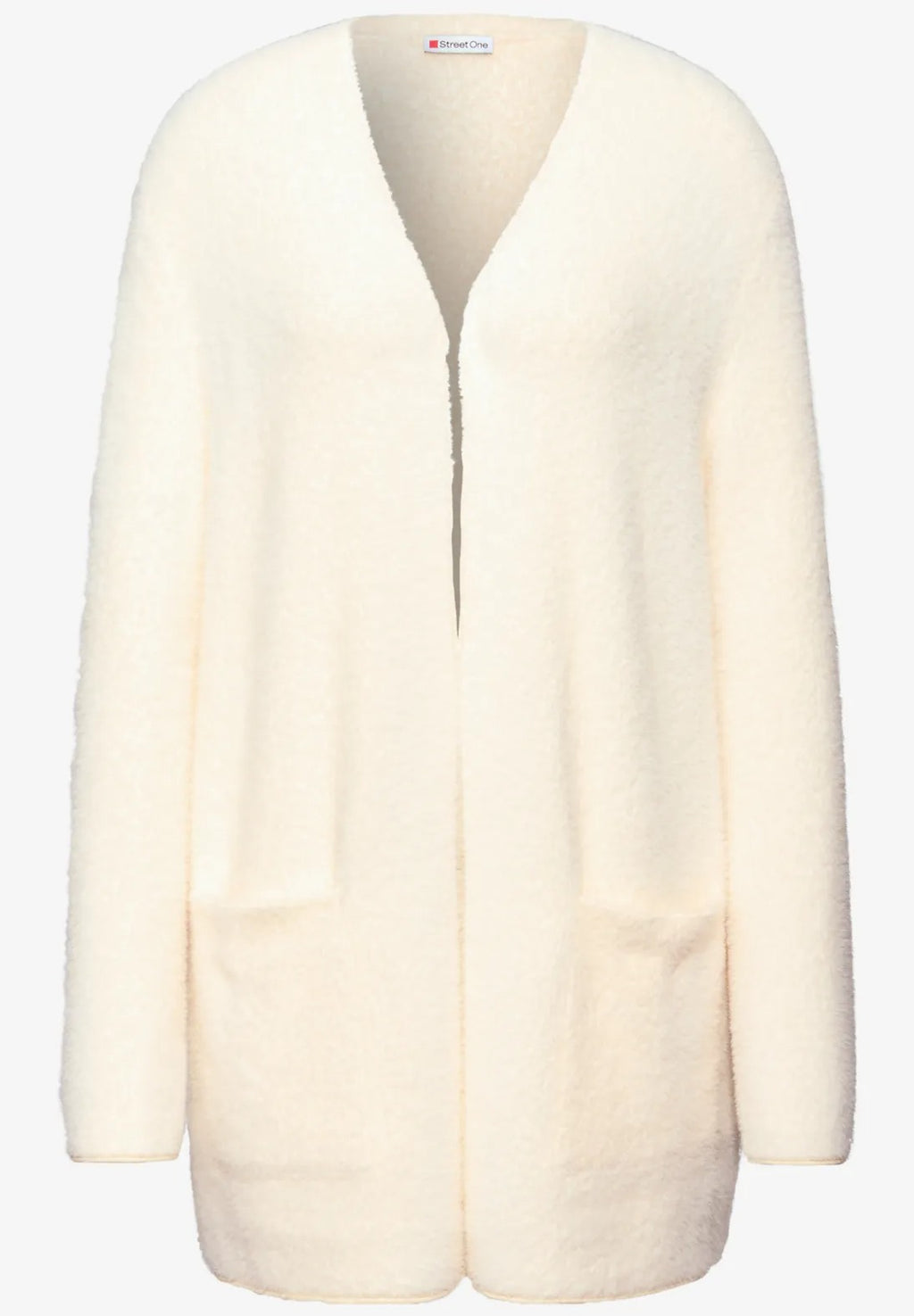 Fjädergarn kofta från Street One, cremevit