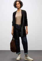 Fjädergarn kofta från Street One, brun