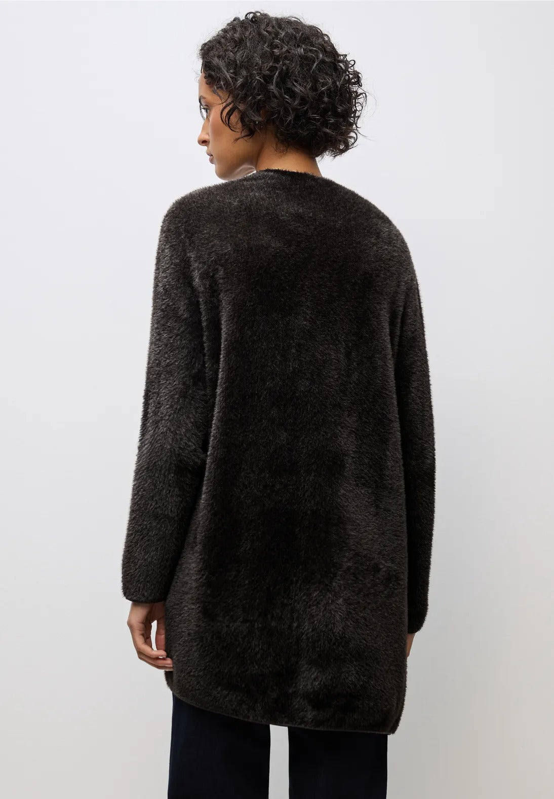 Fjädergarn kofta från Street One, brun