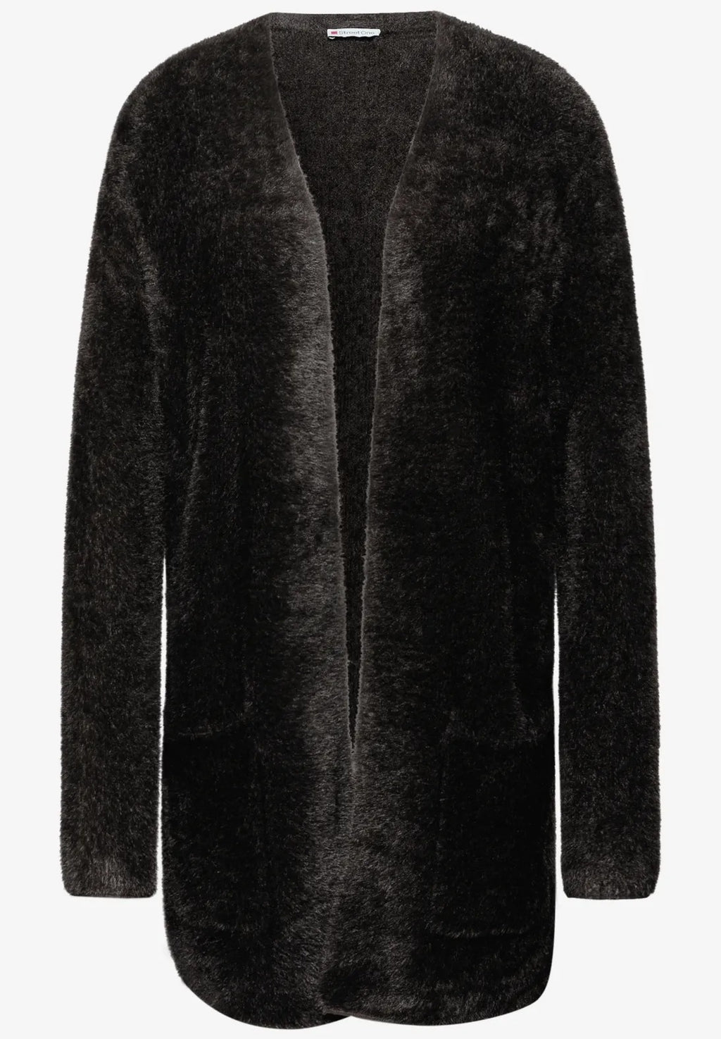 Fjädergarn kofta från Street One, brun