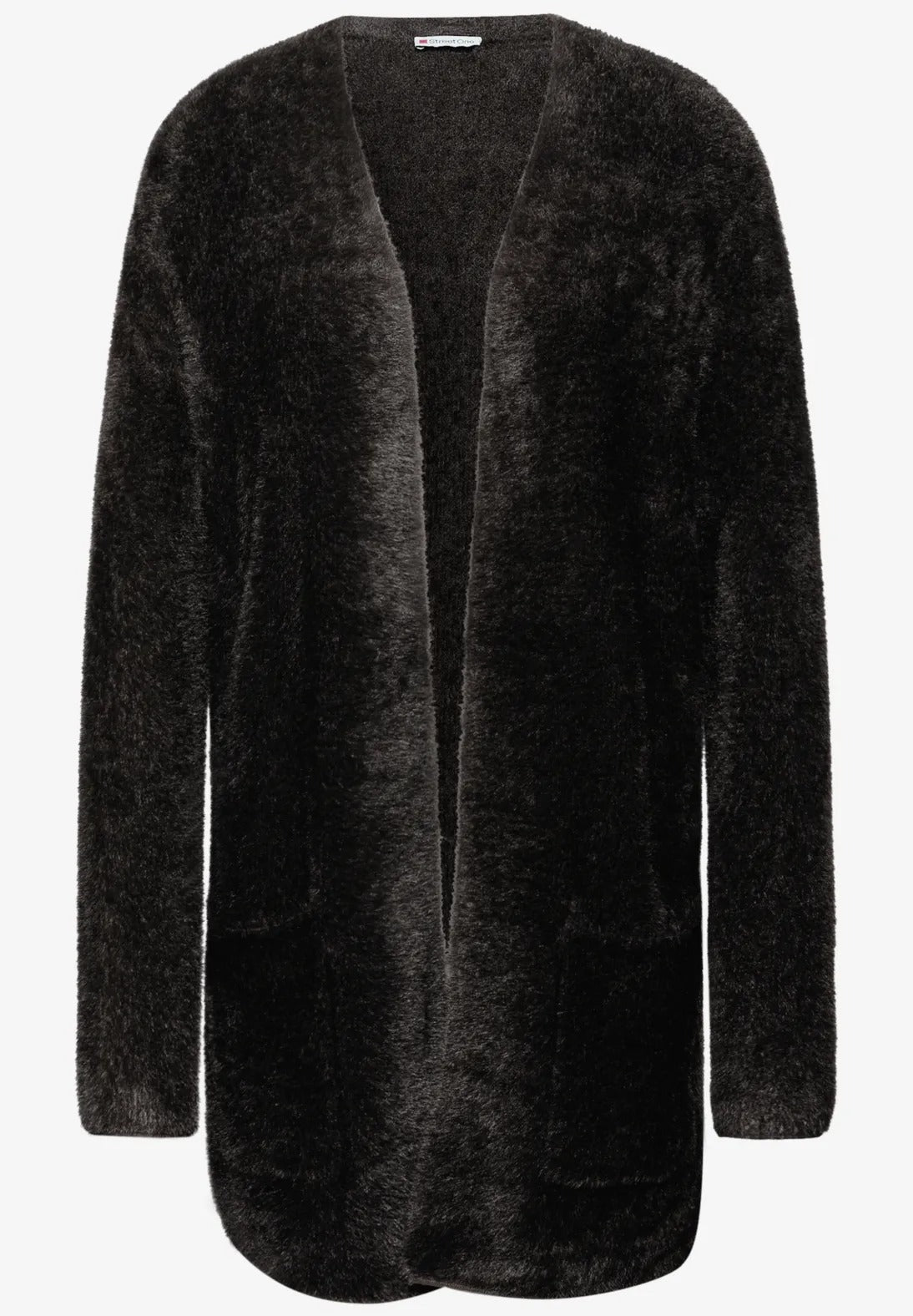 Fjädergarn kofta från Street One, brun