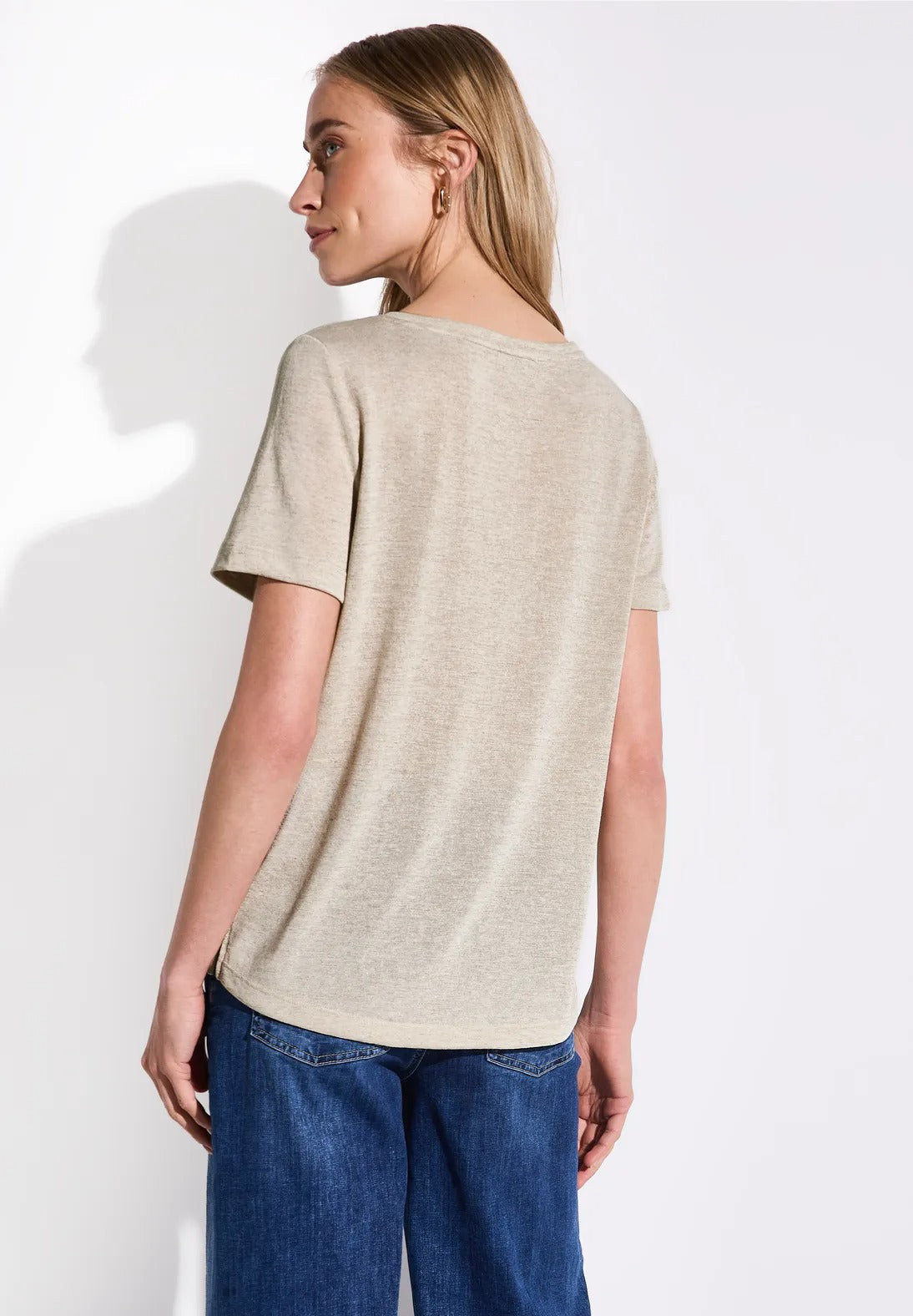 T-shirt med folietryck