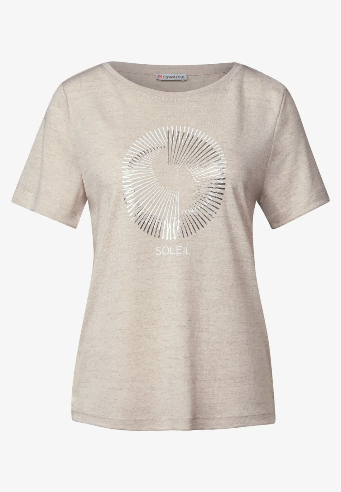 T-shirt med folietryck