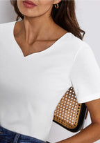 Bastopp med hjärtformad ringning från Street One, vit