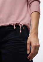 Mjuk polotröja, puderrosa