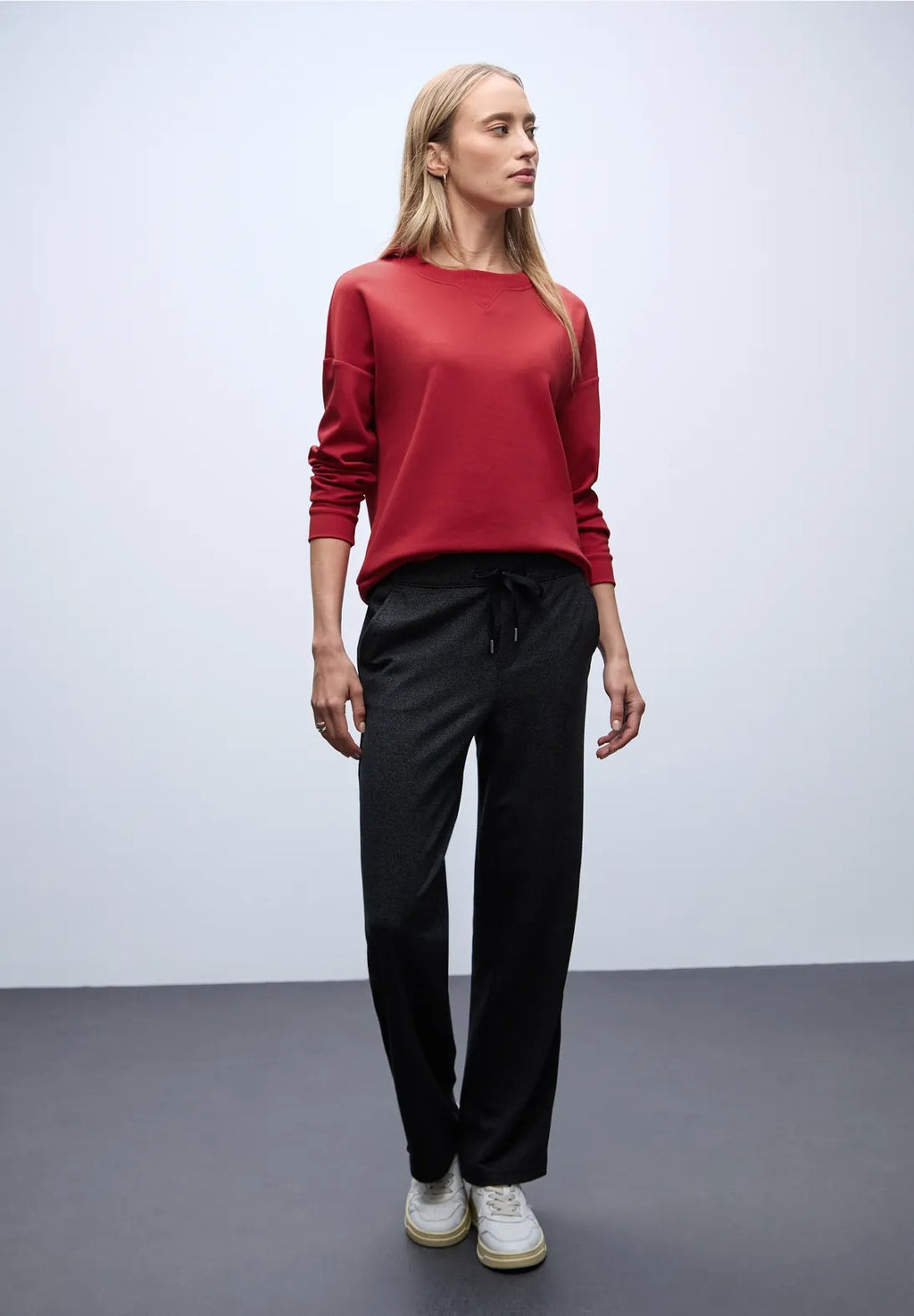 Sweatshirt från Street One, röd