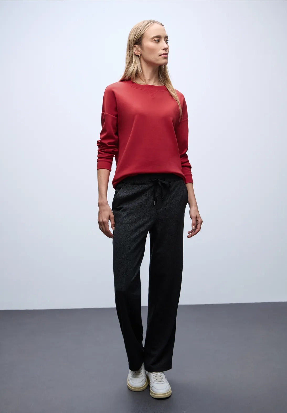 Sweatshirt från Street One, röd