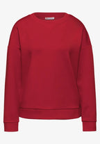 Sweatshirt från Street One, röd