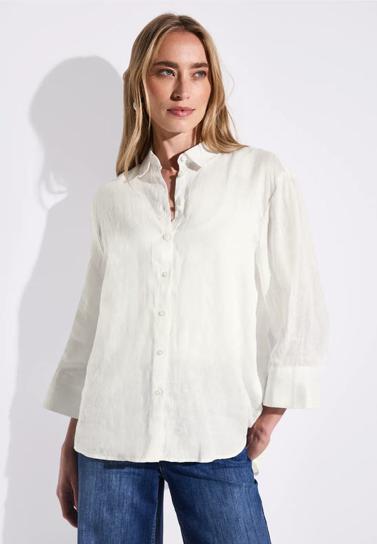 Linneskjorta, offwhite