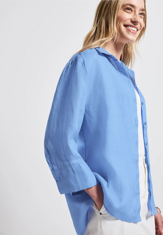 Linneskjorta, serenity blue