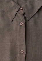 Enfärgad viskosblus från Street One , taupe melange