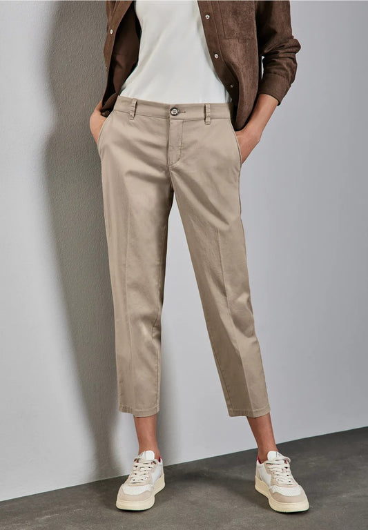 Mjuk chinos twill 28 längd, beige