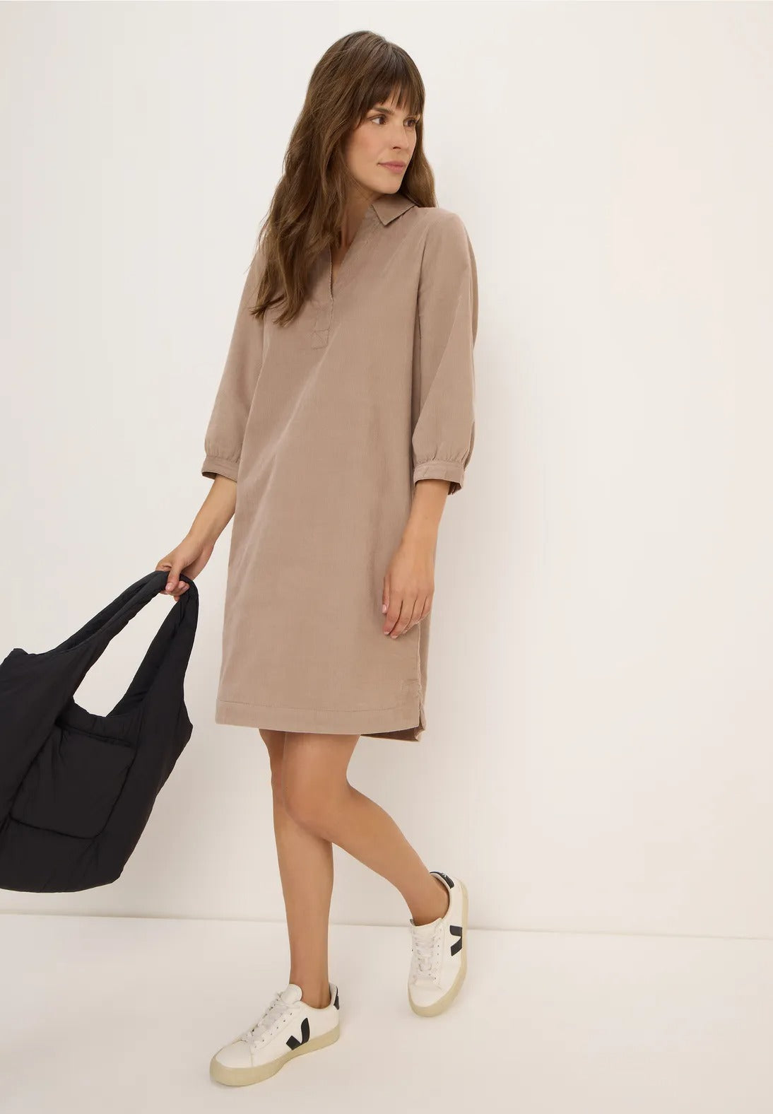 Manchesterklänning, taupe