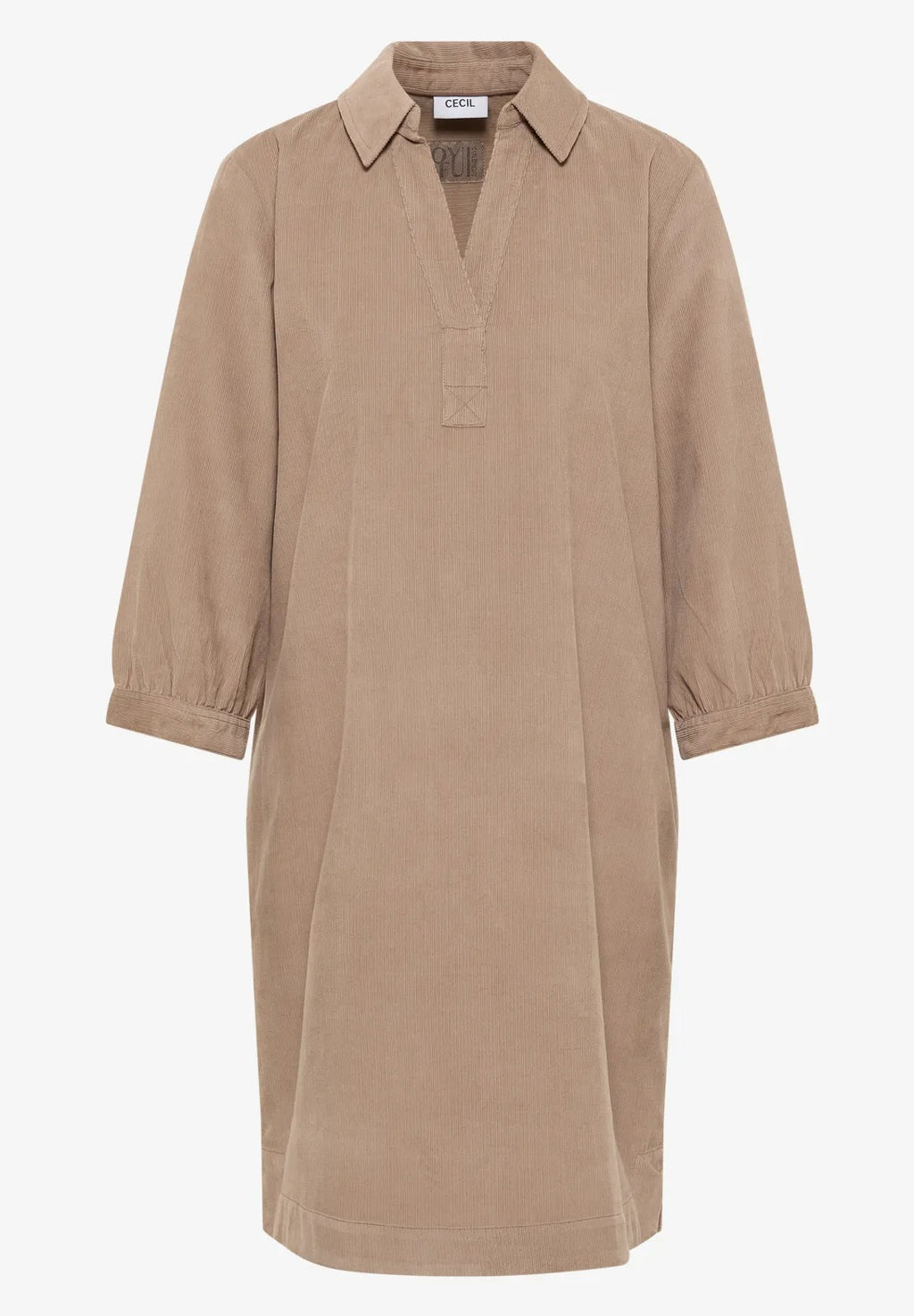 Manchesterklänning, taupe