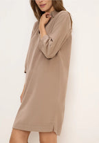 Manchesterklänning, taupe