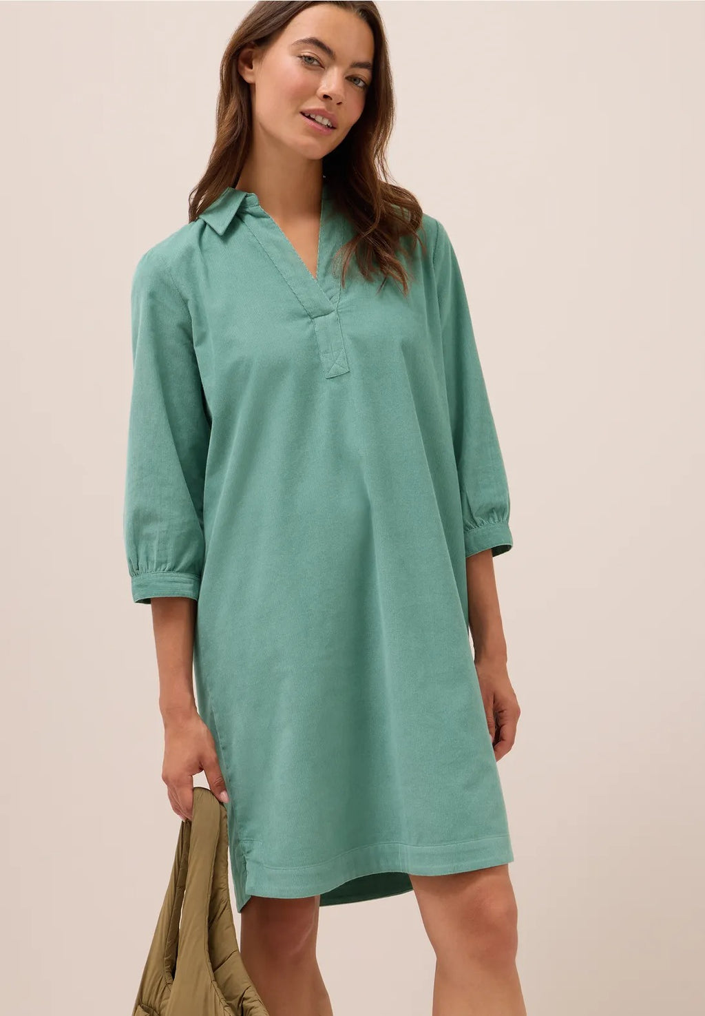 Manchesterklänning, juvelgrön