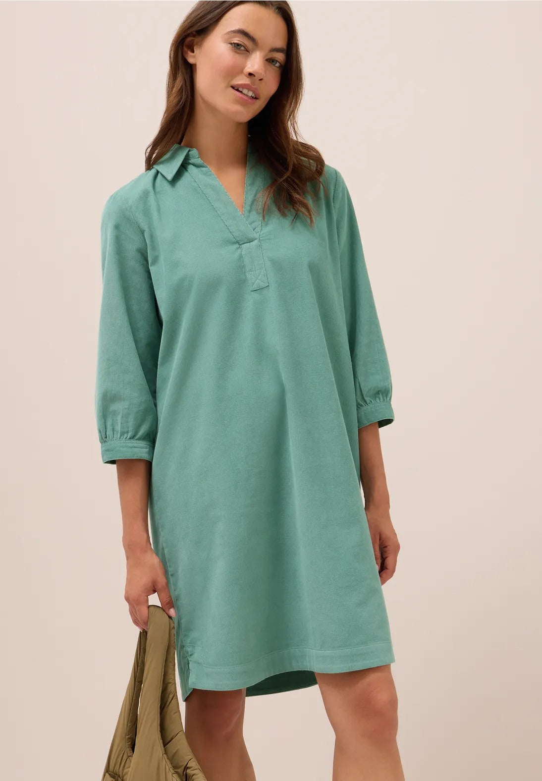 Manchesterklänning, juvelgrön