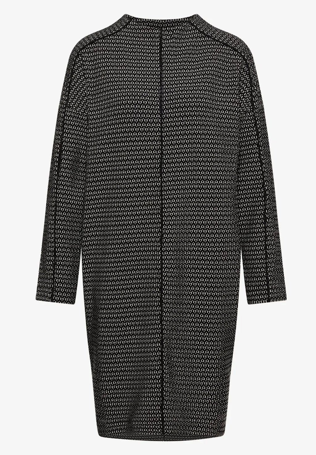 Klänning med tvåfärgad textur