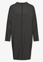 Klänning med tvåfärgad textur