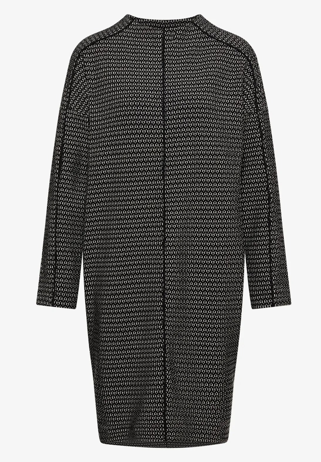 Klänning med tvåfärgad textur