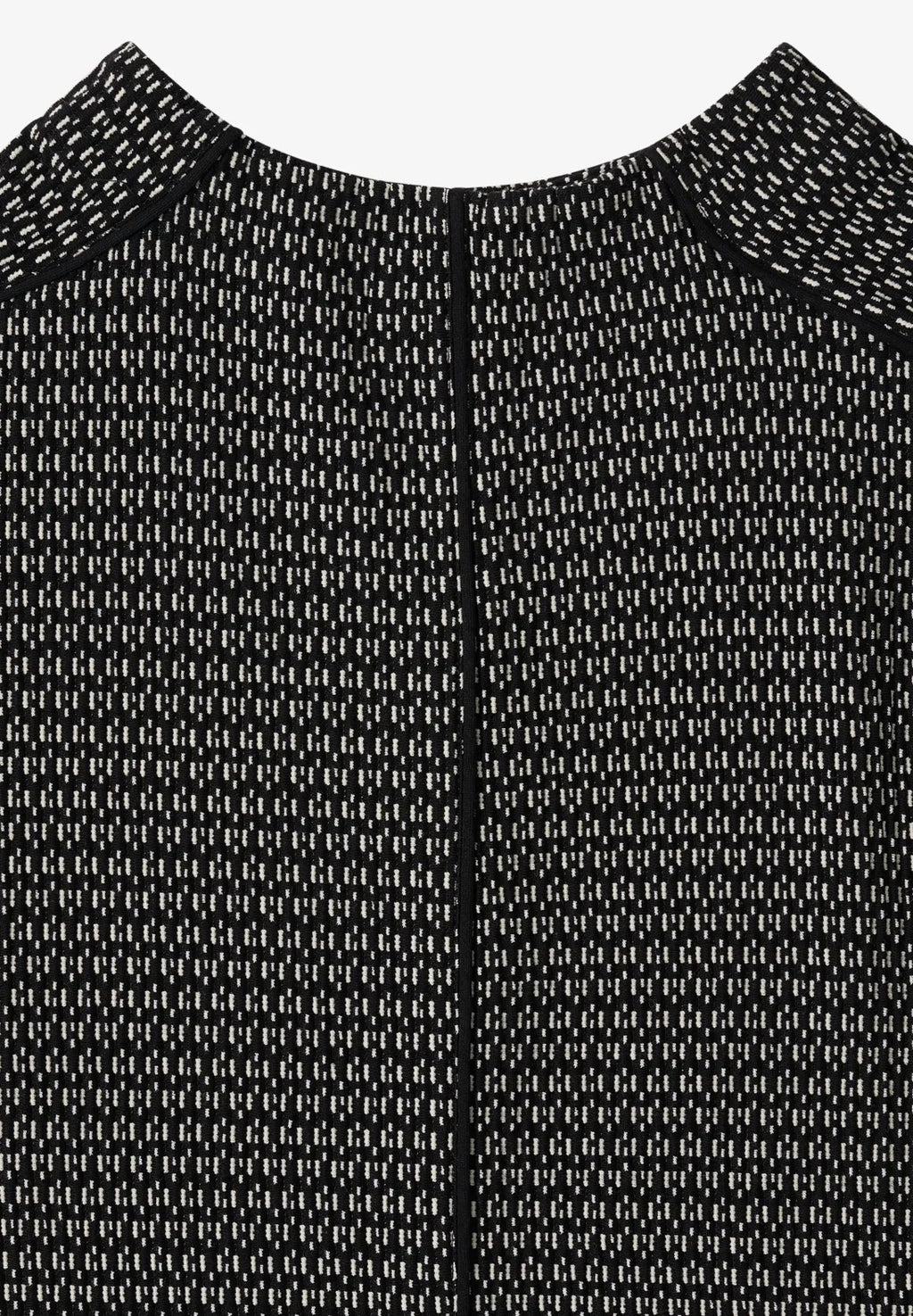 Klänning med tvåfärgad textur