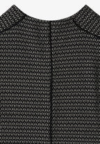 Klänning med tvåfärgad textur