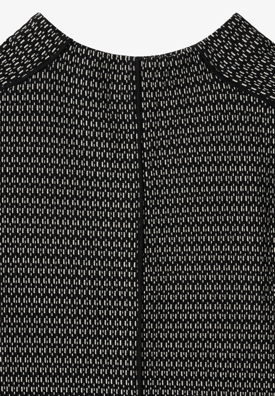 Klänning med tvåfärgad textur